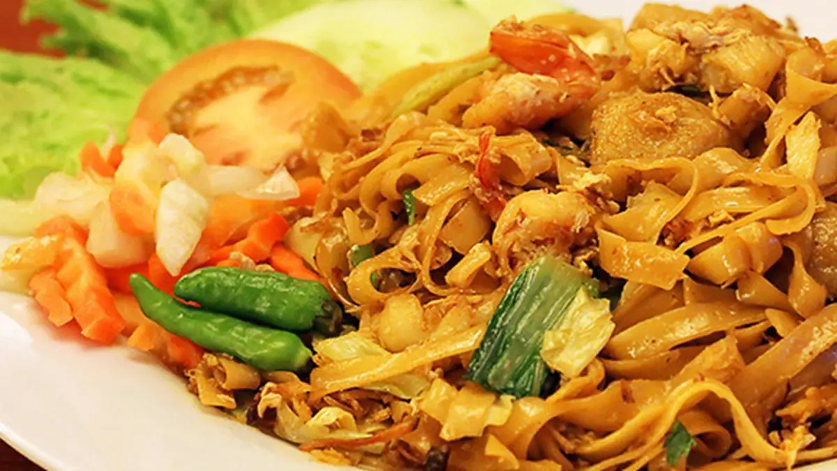 Masakan Kwetiau Goreng Vegetarian